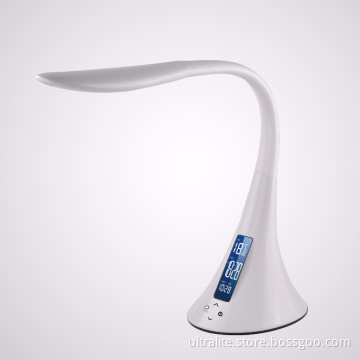 Touch control swan led lamp with calendar and 2 USB ports